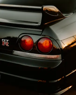 Close rear shot of a GTR