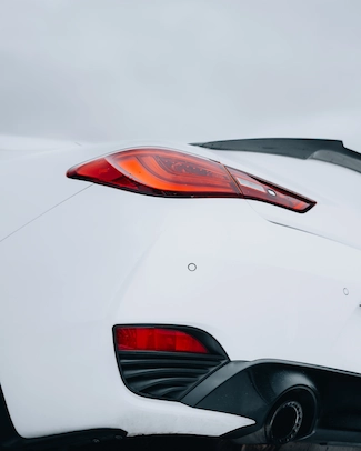 Close up of Toyota Supra tail lights